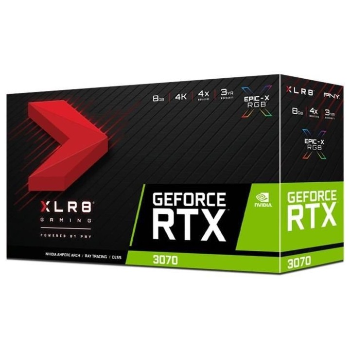 Carte Graphique - PNY - RTX 3070 8Go LHR - VCG30708LTFXPPB