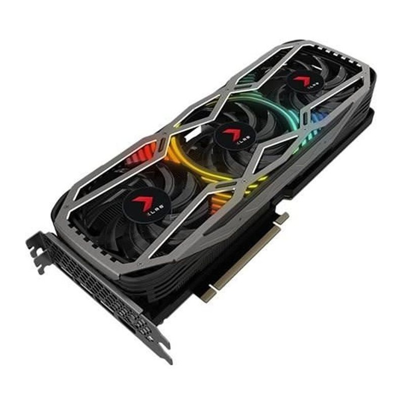 Carte graphique - PNY - GeForce RTX 3080 12Go XLR8 Gaming REVEL EPIC-X RGB Triple Fan Edition (VCG308012LTFXPPB)