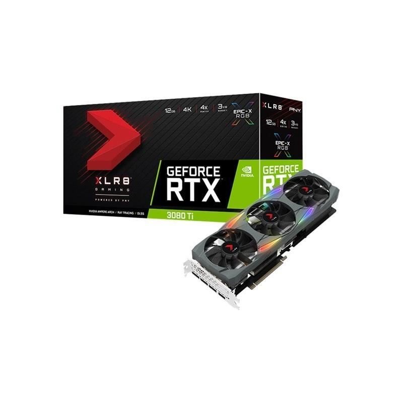 Carte graphique - PNY - GeForce RTX 3080 Ti 12GB XLR8 Gaming UPRISING Edition (VCG3080T12TFXMPB)