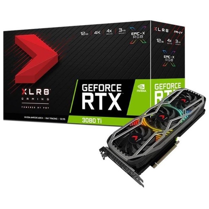 Carte Graphique - PNY - GeForce RTX 3080Ti 12GB PCIE 4.0 - VCG3080T12T