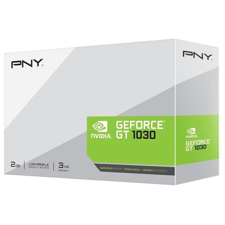 Carte Graphique - PNY - GT1030 - 2 GB - PCIe 3.0 - (VCGGT10302PB)