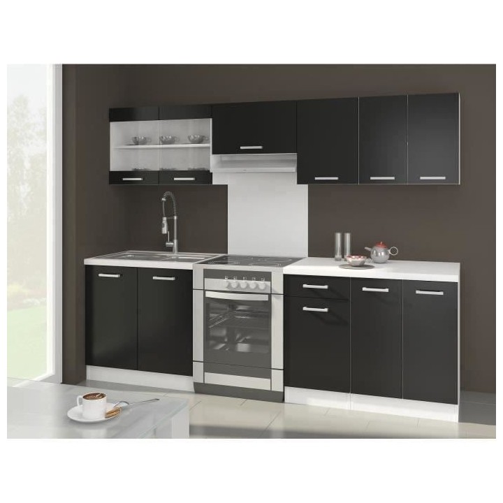 ULTRA Cuisine complete avec plan de travail L 2m40 - 7 éléments - No