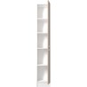 EKIPA Colonne 2 portes - Décor Chene Jackson et blanc - L 30 x P 33 x 185 cm - VERSO