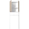 EKIPA Entourage WC - Décor Chene Jackson et blanc - L 64 x P 22 x 185 cm - VERSO