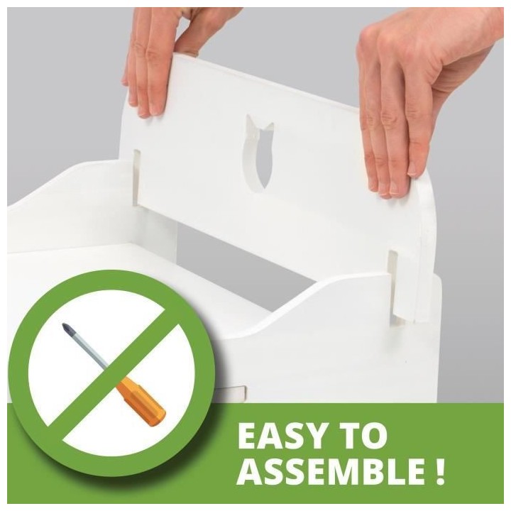 VESPER Meuble a chat Cottage - Blanc