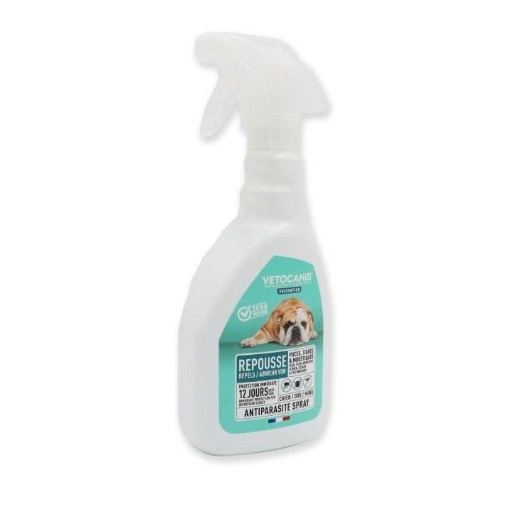 VETOCANIS Spray anti-puces, anti-tiques et anti-moustiques - Pour Chie