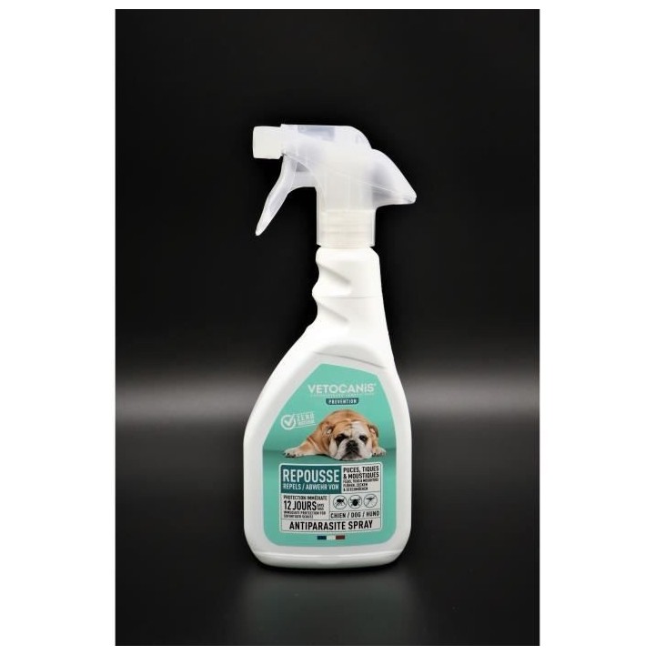 VETOCANIS Spray anti-puces, anti-tiques et anti-moustiques - Pour Chie