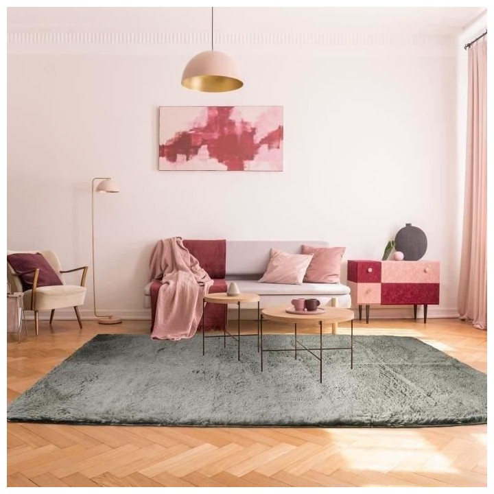 NEO YOGA Tapis de salon ou chambre - Microfibre extra doux - 190 x 290