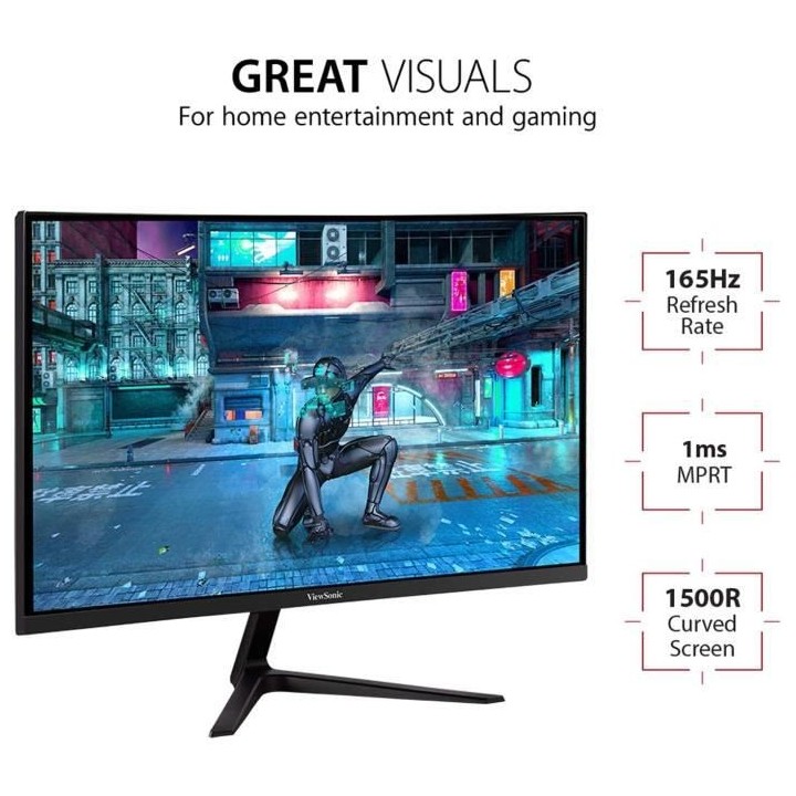 Ecran PC Gamer Incurvé - VIEWSONIC - 27 - VX2718-2KPC-MHD - QHD - Dal