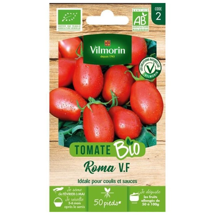 Tomate roma bio Vilmorin