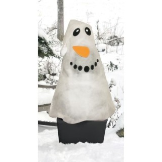 HOUSSE HIVERNAGE 110 *90cm - PP - 30 g/m² - Décor Bonhomme de neige