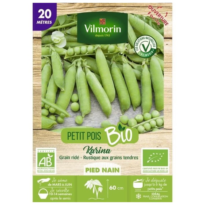 Pois Karina bio 20M Vilmorin