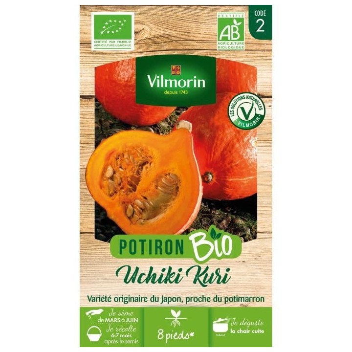 Potiron Potimarron bio Vilmorin