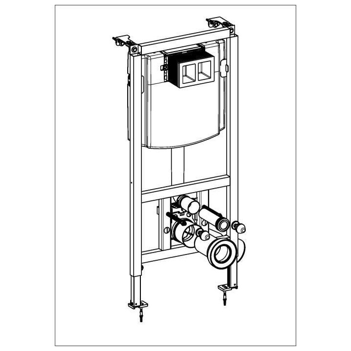 VILLEROY & BOCH - Bâti-support autoportant en acier thermolaqué a de