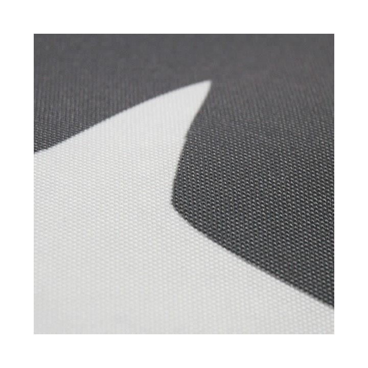 Pouf XXL STARS Tissu imperméable - Gris clair - 100x120 cm