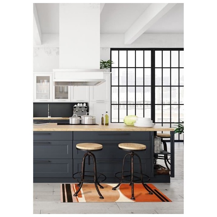 AASTORY Tapis 100% vinyle VIF 41562 - 1,5 mm - 49,5 x 112 cm - Beige -