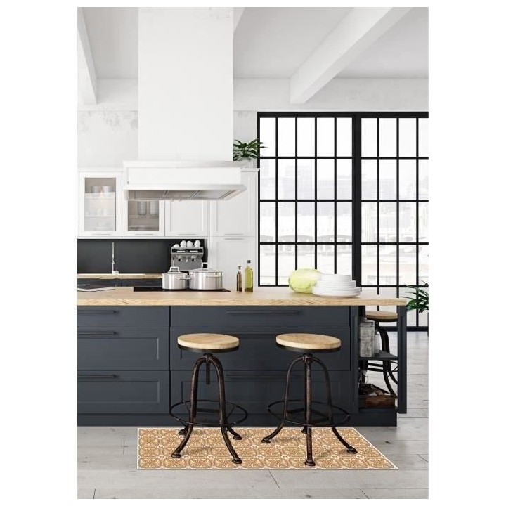 AASTORY Tapis 100% vinyle VIF 41100 - 1,5 mm - 49,5 x 112 cm - Beige -