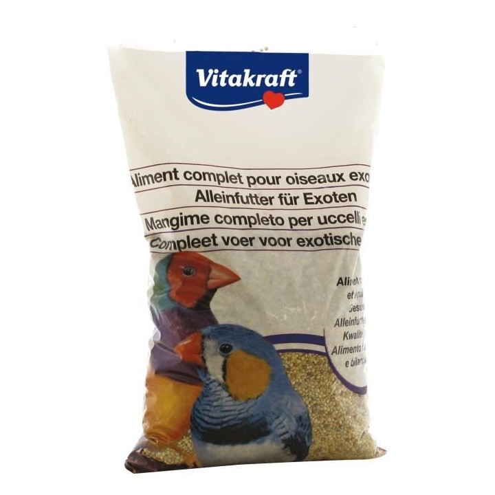VITAKRAFT Coussin Alimentation complete pour oiseaux Exotiques - Lot d
