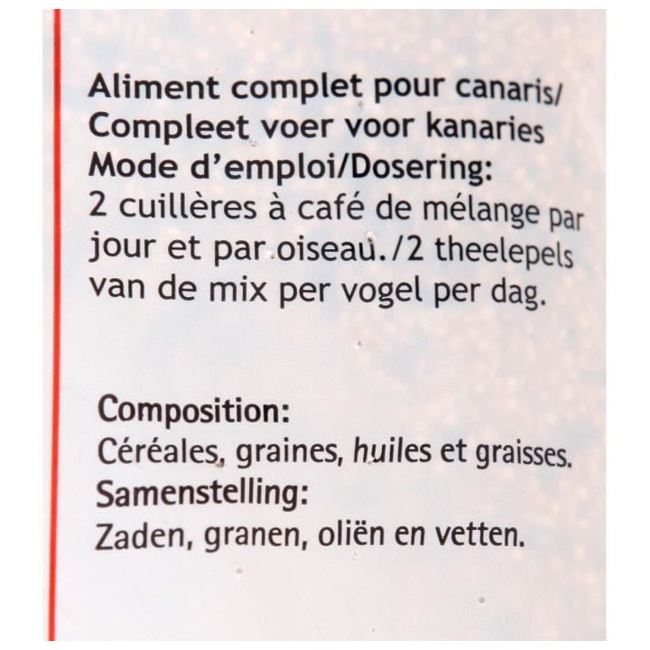 VITAKRAFT Coussin Alimentation complete pour Canaris - 4x2,5kg