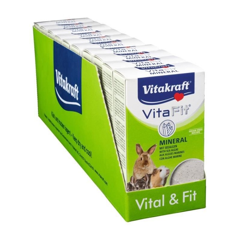 VITAKRAFT Grande pierre a lécher pour Petits Mammiferes - Lot de 10