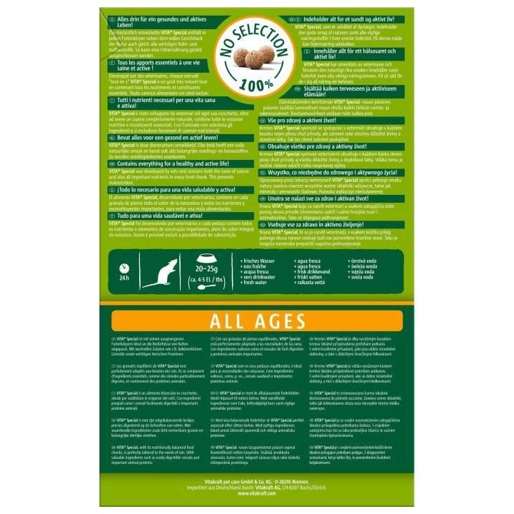 VITAKRAFT Vita Special Alimentation complete pour Rats - Lot de 5x600g