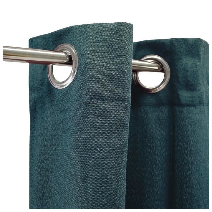 Rideau coton LOOK - Bleu intense - 140x250 cm