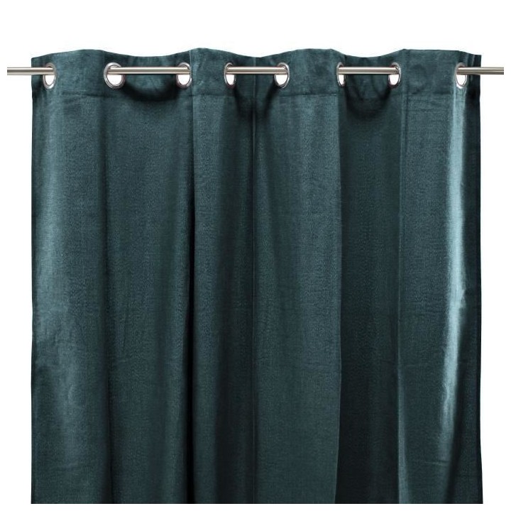Rideau coton LOOK - Bleu intense - 140x250 cm