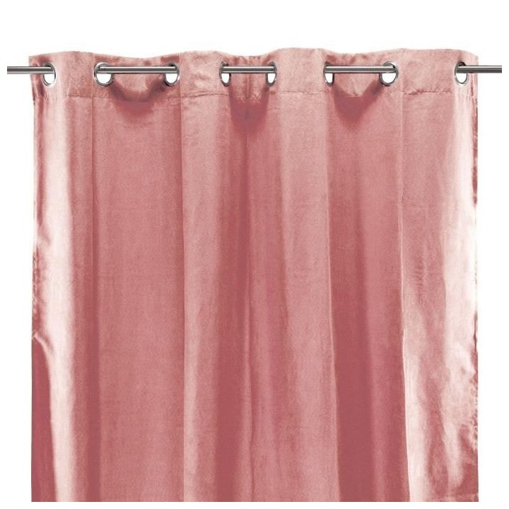 Rideau sueden 100% Polyester - Terra cotta - 140x250 cm