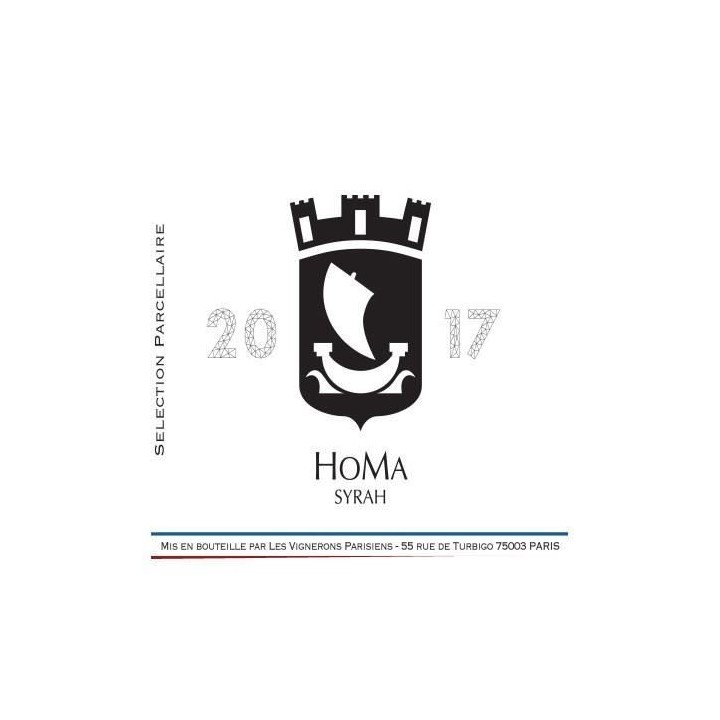 Les Vignerons Parisiens Homa Syrah - Vin de France rouge - Bio