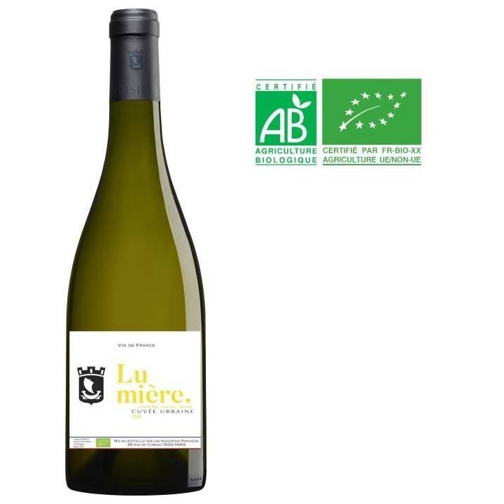 Les Vignerons Parisiens Cuvée Urbaine Lumiere - Vin de France blanc -