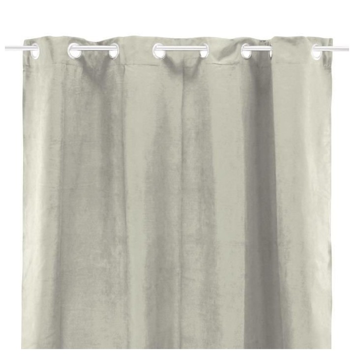 Rideau sueden 100% Polyester - Beige clair - 140x250 cm