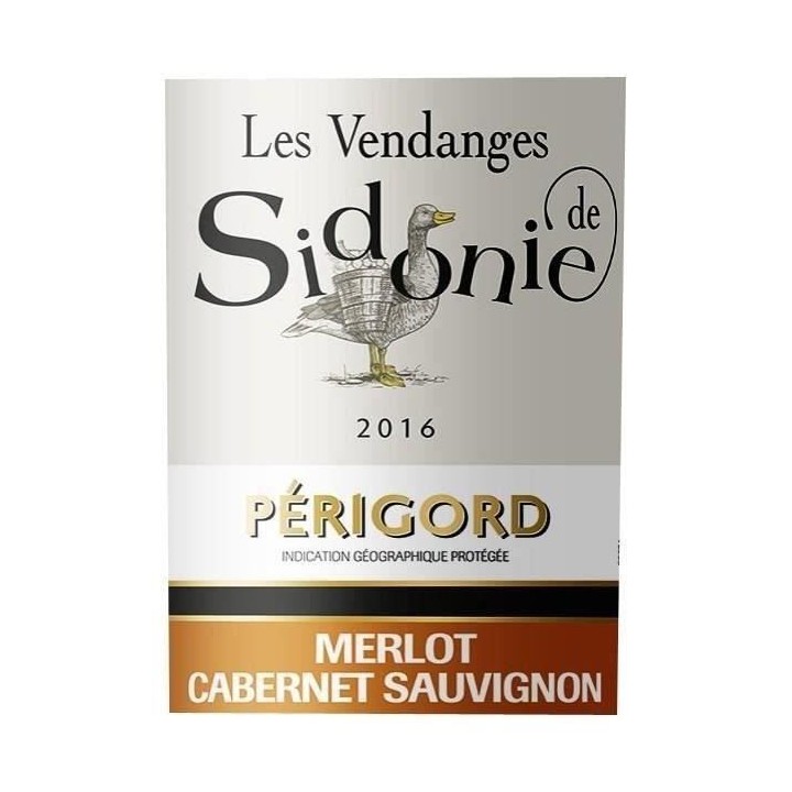 Les Vendanges de Sidonie 2016 Périgord - Vin rouge du Sud-Ouest