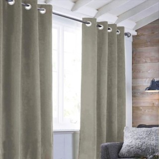 Rideau sueden 100% Polyester - Taupe - 140x250 cm