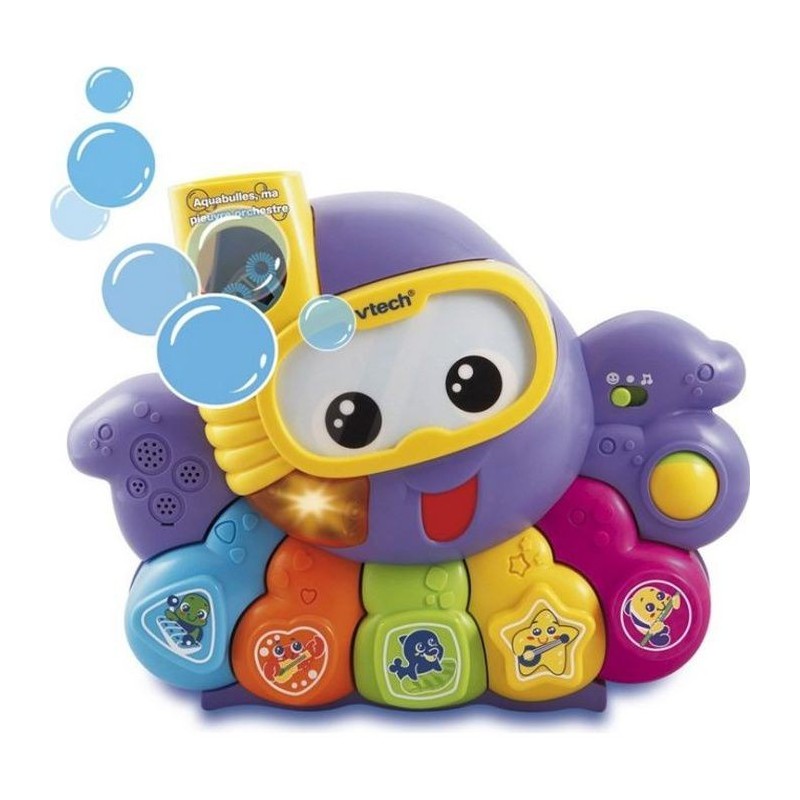 VTECH BABY - Jouet de Bain - Aquabulles Ma Pieuvre Orchestre