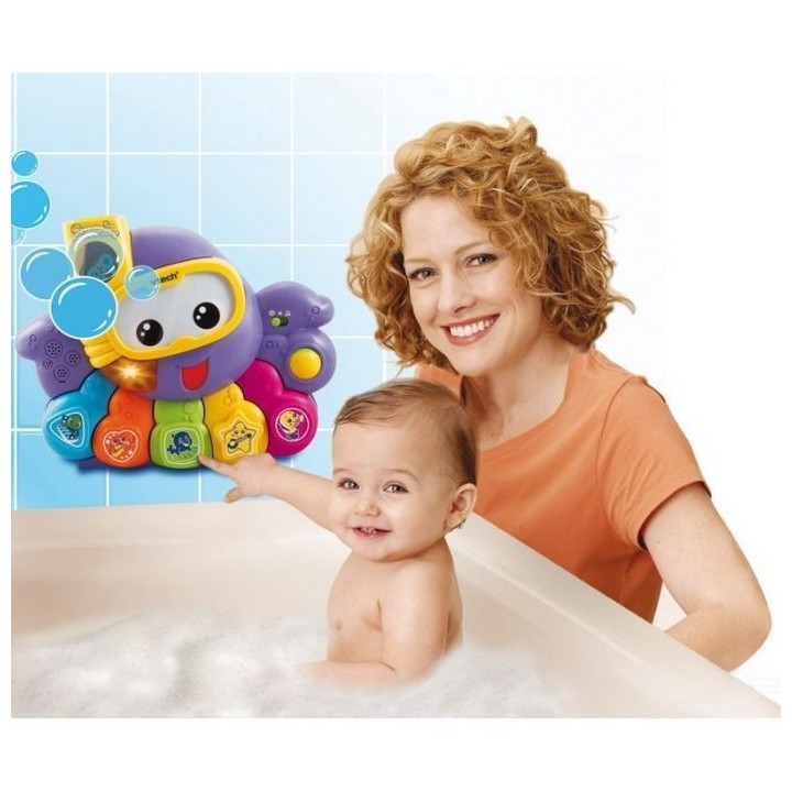 VTECH BABY - Jouet de Bain - Aquabulles Ma Pieuvre Orchestre