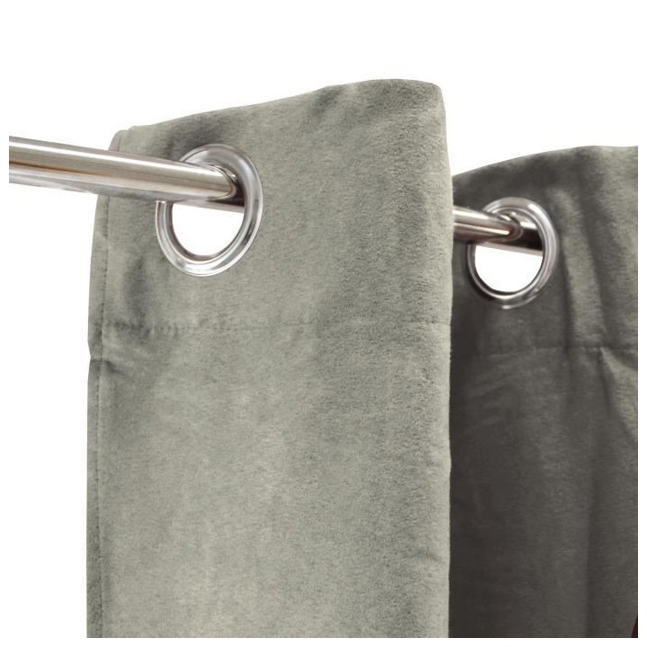 Rideau sueden 100% Polyester - Taupe - 140x250 cm
