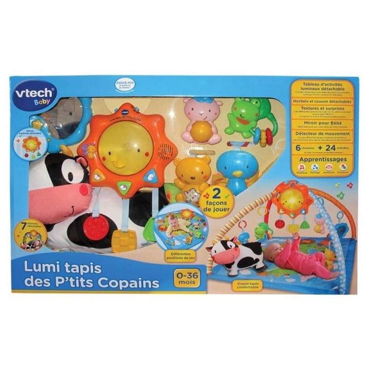 VTECH BABY - Lumi Tapis des P'tits Copains Bleu