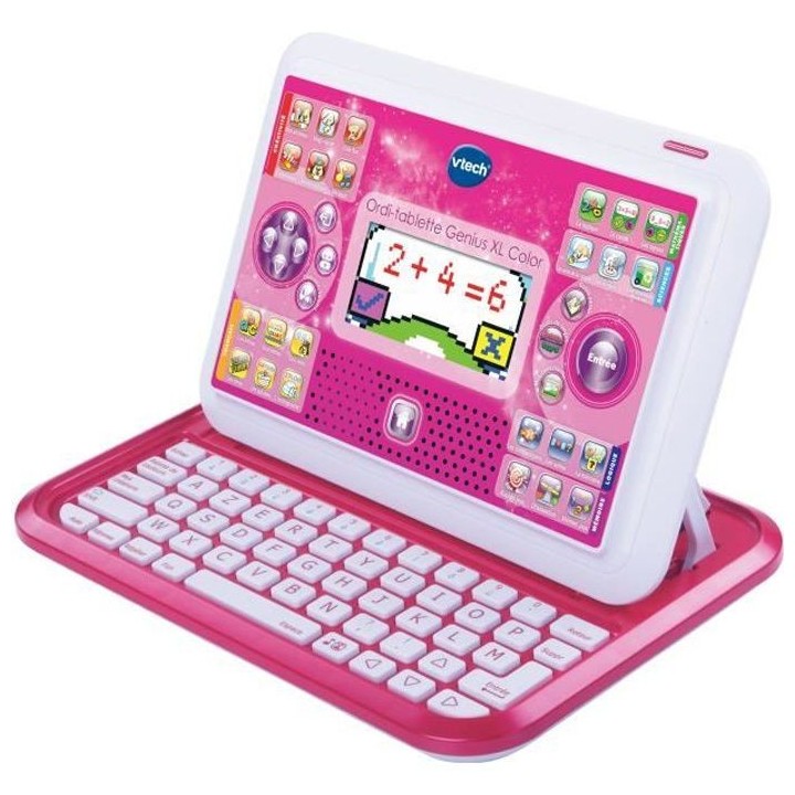 VTECH - Genius XL Color - Ordi-Tablette Enfant - Rose