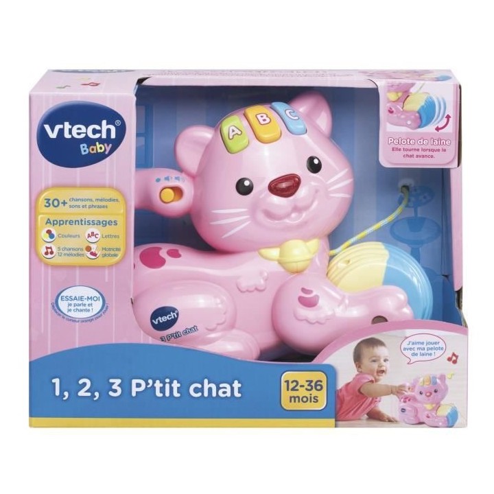 VTECH BABY - 1,2,3 P'tit Chat Rose