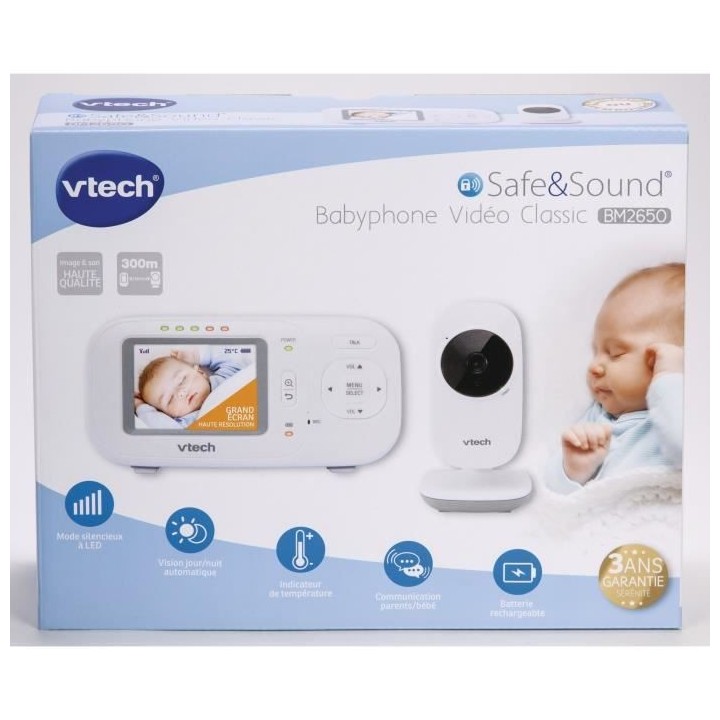 VTECH - Babyphone Vidéo Classic BM2650