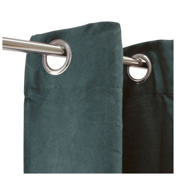 Rideau sueden 100% Polyester - Gris carbone - 140x250 cm