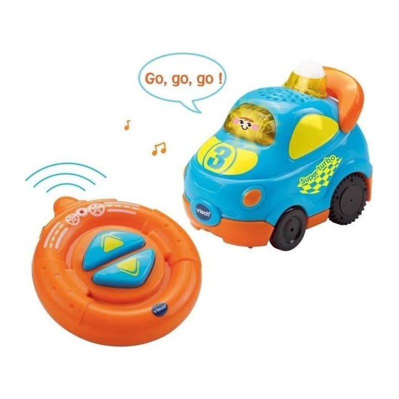 VTECH - Tut Tut Bolides - Ma Tut Tut Radiocommandée - Hugo, Super Turbo