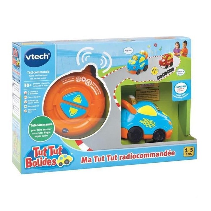 VTECH - Tut Tut Bolides - Ma Tut Tut Radiocommandée - Hugo, Super Tur