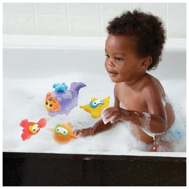 VTECH BABY - Jouet de Bain - Frimousse, La Baleine D'Eau Douce