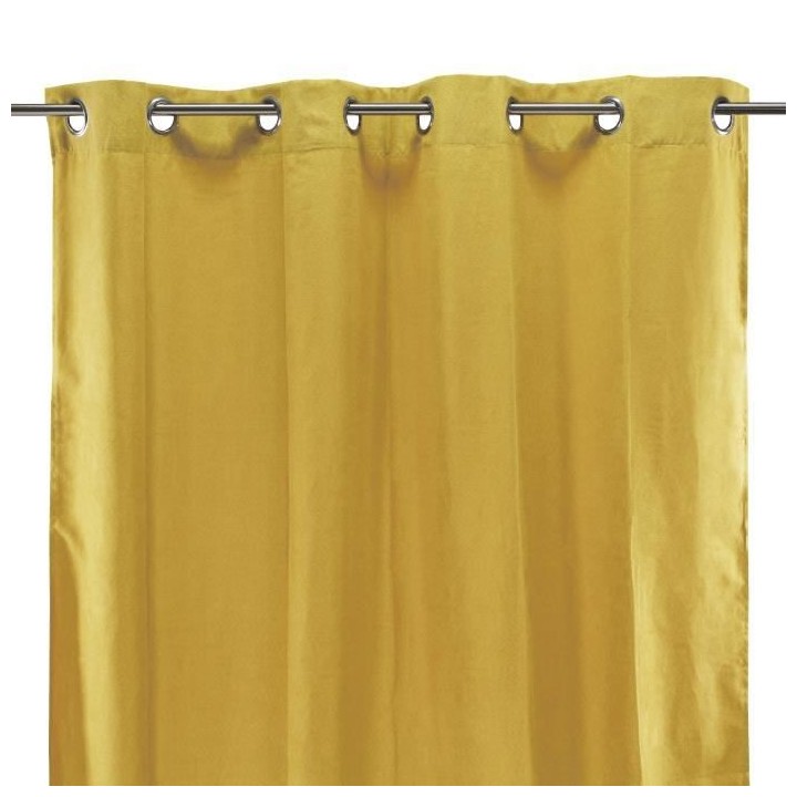 Rideau sueden 100% Polyester - Jaune - 140x250 cm