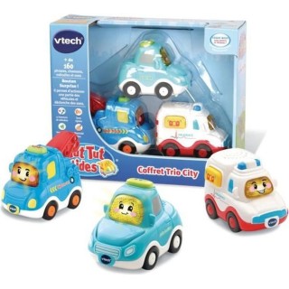 VTECH - Tut Tut Bolides - Coffret Trio City (Berline + Dépanneuse + A