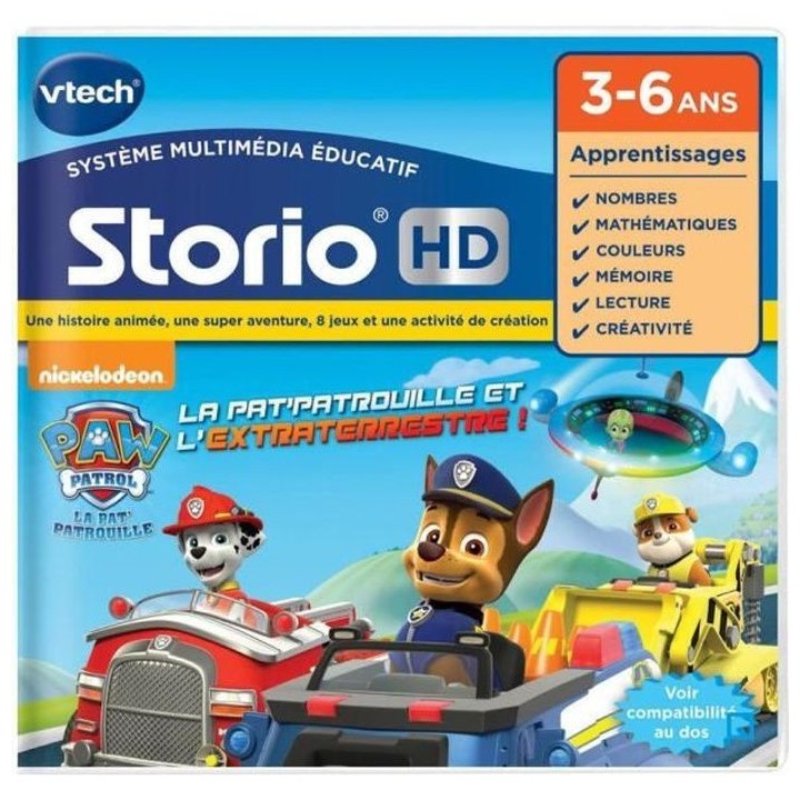 VTECH - Jeu Éducatif Storio - Pat' Patrouille