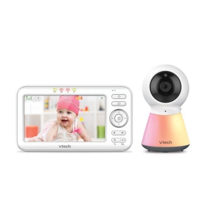 VTECH - Babyphone Vidéo Color Night Light (Écran 5 - Veilleuse) - BM