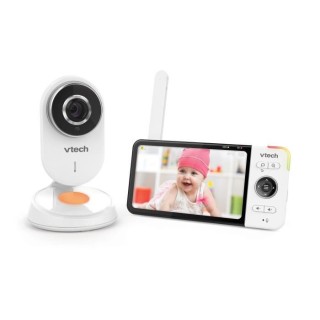 VTECH - Babyphone Vidéo Wide View HD (Écran 5 Ultra Plat HD - Veille