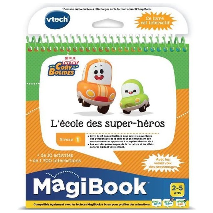 VTECH - Magibook - Tut Tut Cory Bolides - L'Écoles des Super-Héros